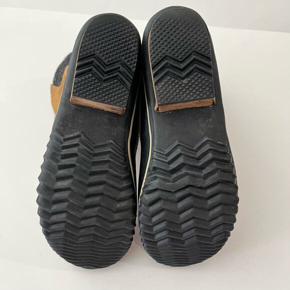 Sorel Duck Boot Size 7.5 Slimpack II Lace Up Brown Leather Gray Wool - Picture 13 of 15